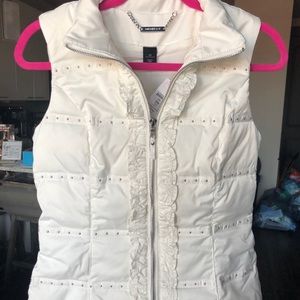 WHBM white vest
